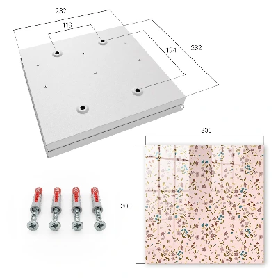 Floral pattern Key box for wall