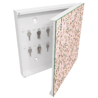 Floral pattern Key box for wall