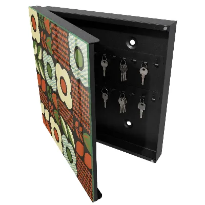 Cheerful flowers Wall mounted key box