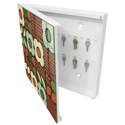 Cheerful flowers Wall mounted key box