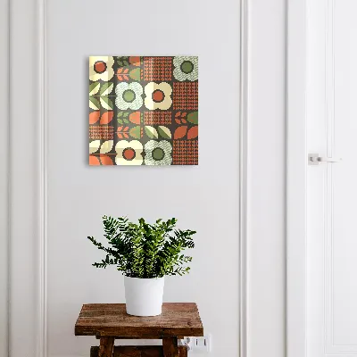 Cheerful flowers Wall mounted key box