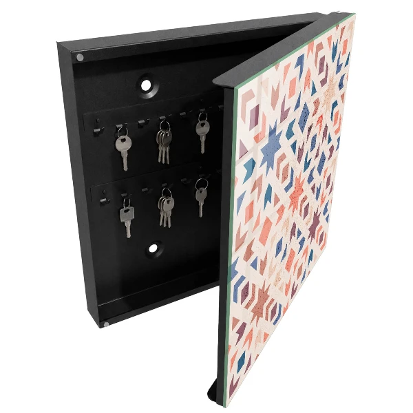Geometric pattern Key box for wall
