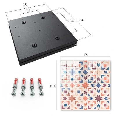 Geometric pattern Key box for wall