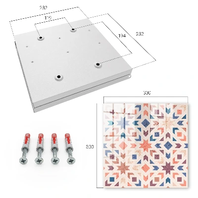 Geometric pattern Key box for wall