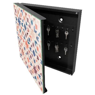 Geometric pattern Key box for wall