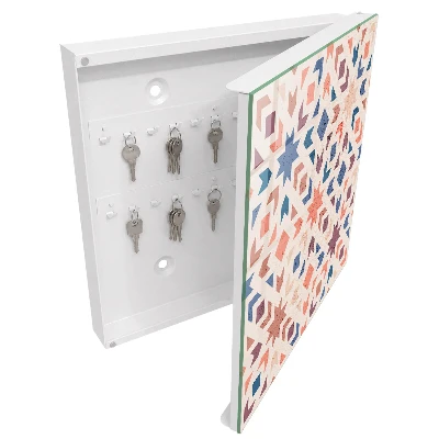 Geometric pattern Key box for wall