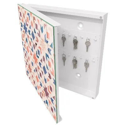 Geometric pattern Key box for wall