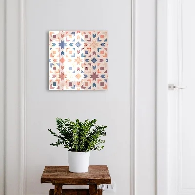 Wall-mounted key box geometric pattern design