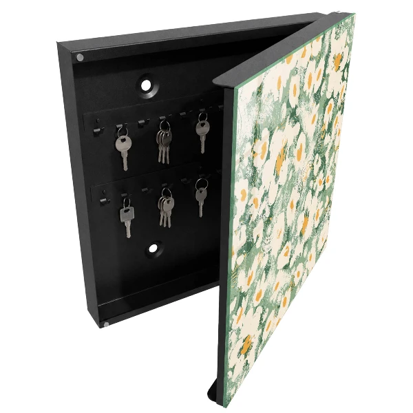 Floral pattern Key box for wall