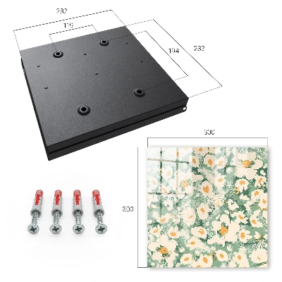 Floral pattern Key box for wall