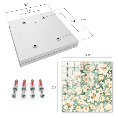 Floral pattern Key box for wall