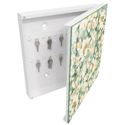 Floral pattern Key box for wall