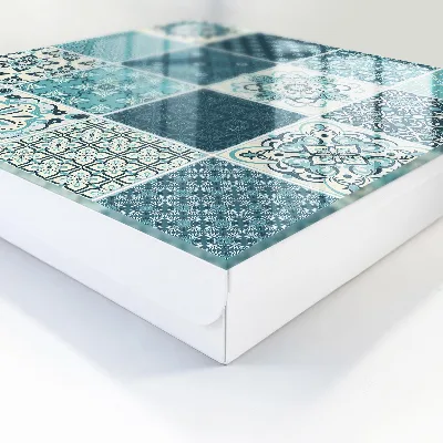 Key cabinet with a retro mosaic design