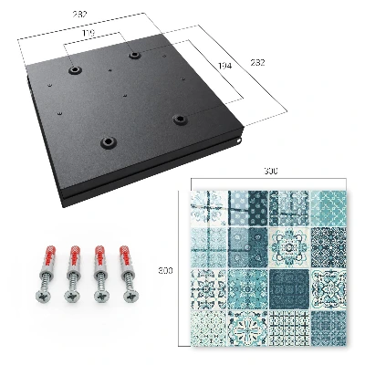 Retro mosaic Key cabinet