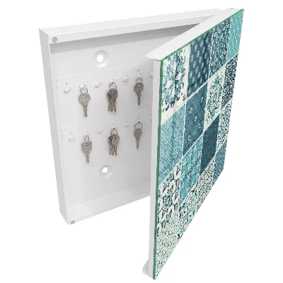 Key cabinet with a retro mosaic design