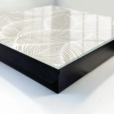 Wall-mounted key box calm leaves design