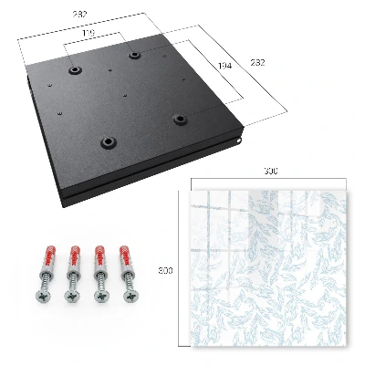 Floral pattern Wall mounted key box