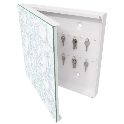 Floral pattern Wall mounted key box