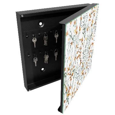Floral pattern Key box for wall
