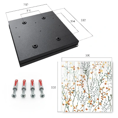 Floral pattern Key box for wall