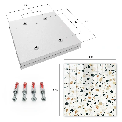 Terrazzo pattern Wall mounted key box