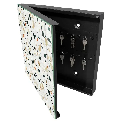 Terrazzo pattern Wall mounted key box