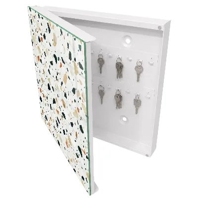 Terrazzo pattern Wall mounted key box