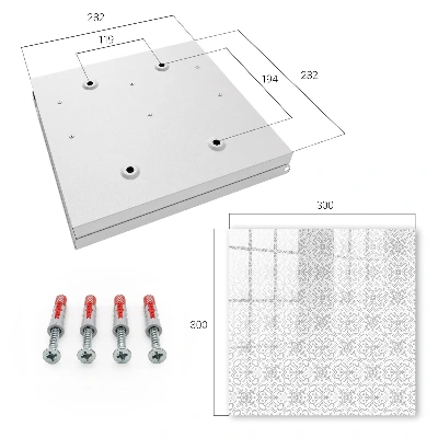 Geometric pattern Key box for wall