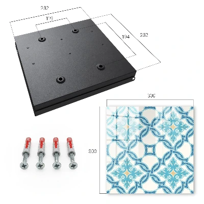 Decorative mosaic Wall mounted key box