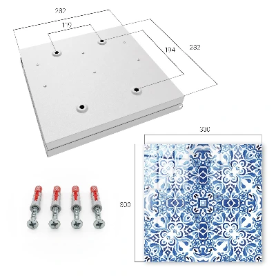 Tile ornaments Key box for wall