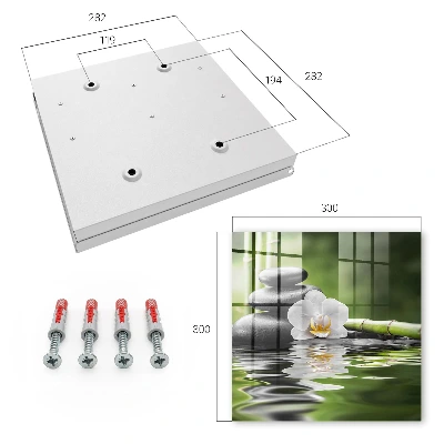 Zen orchid key box for wall wall-mounted storage cabinet with a Zen orchid design