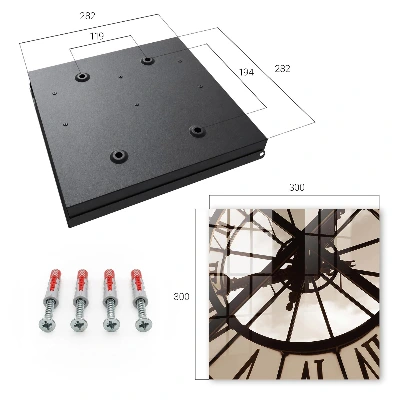 Wall-mounted key box in an industrial style