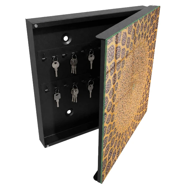 Geometric ornament Key box for wall