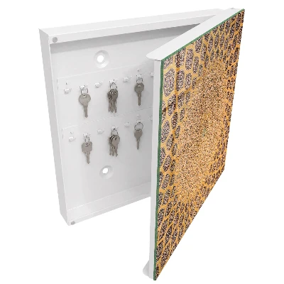 Geometric ornament Key box for wall