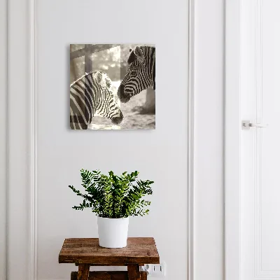 Zebras together Wall mounted key box