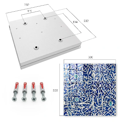 Blue arabesque Wall mounted key box