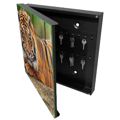 Tiger resting Wall mounted key box