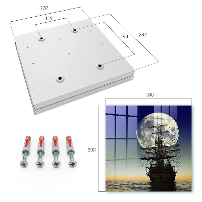 Night sails Key box for wall