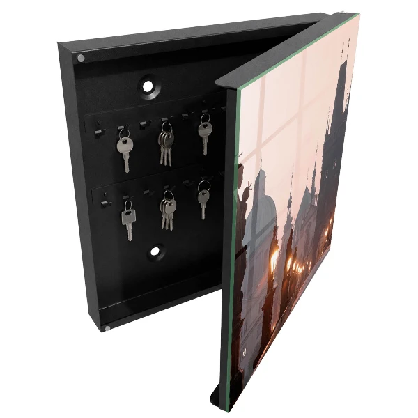 Historic bridge Key box for wall