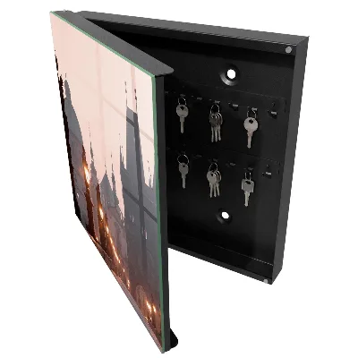 Historic bridge Key box for wall