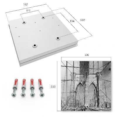 Iconic bridge wall mounted key box 