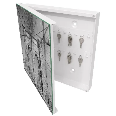 Iconic bridge wall mounted key box 