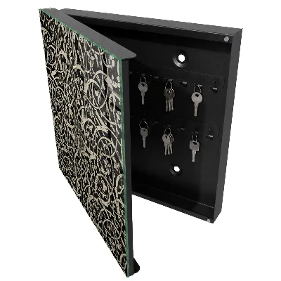 Wall mounted key box with decorative elegance