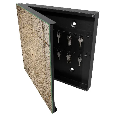 Ornamental mandala Wall mounted key box