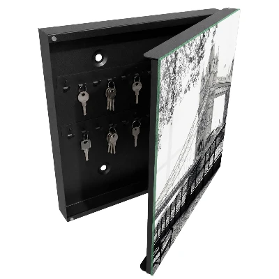 Wall mounted key box gothic bridge design