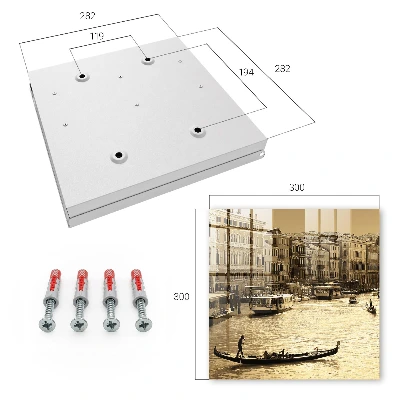 Key cabinet with City charm design