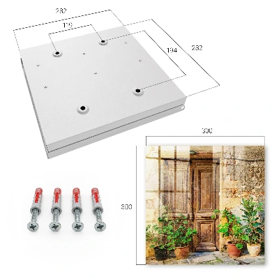 Rustic wall mounted key box with rustic door