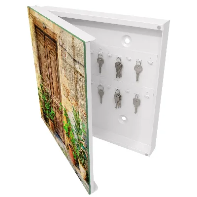 Rustic door Wall mounted key box