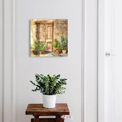 Rustic door Wall mounted key box
