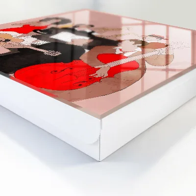 Wall-mounted key box Jazz scene design